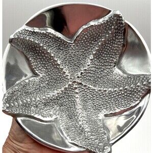 Mariposa 7" Bowl Recycled Aluminum Brillante Starfish  Made in Mexico